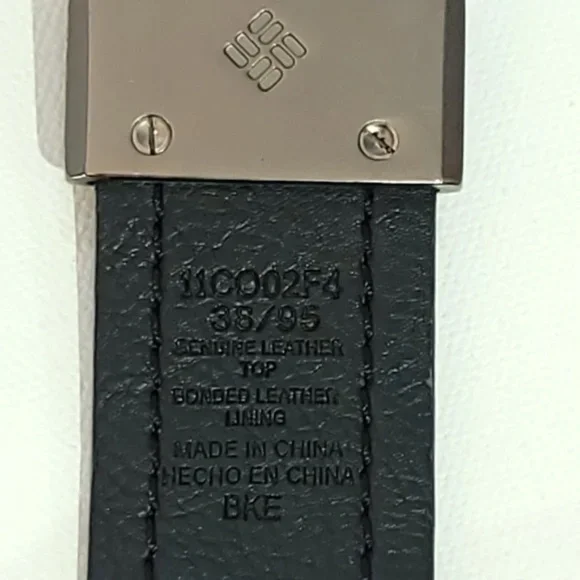 3/$25 Columbia Leather Belt Size 38 95 - Picture 3 of 8